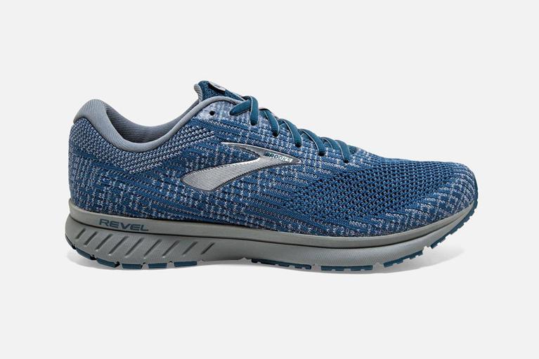 Brooks Revel 3 Men's Road Running Shoes - Blue (09356-IECY)